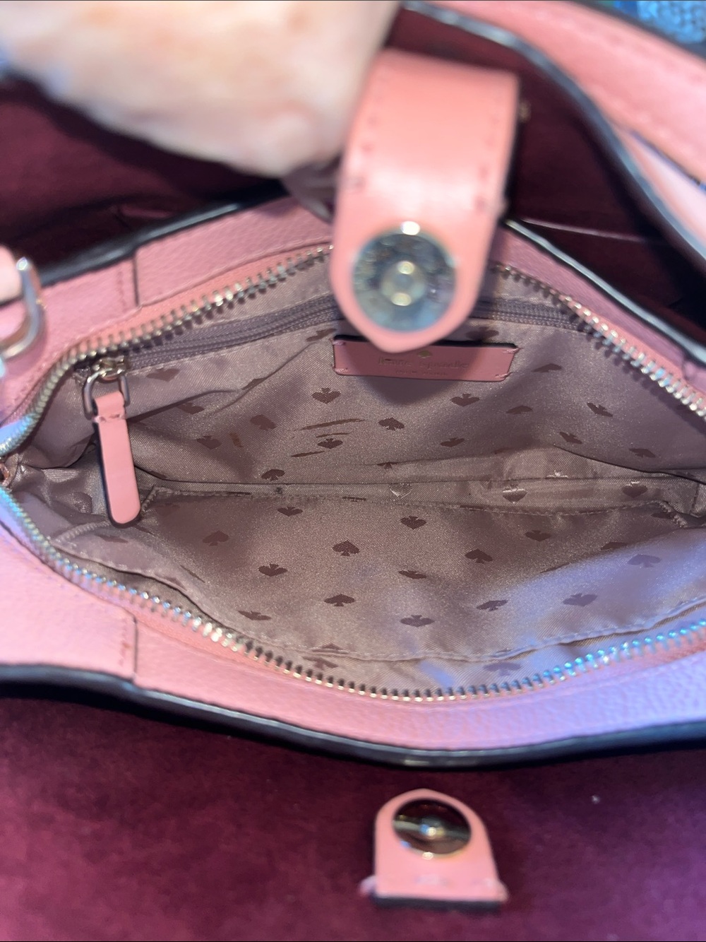 EUC Authentic Kate Spade Talia Triple Compartment Handbag with Wallet - Picture 7 of 10